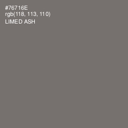 #76716E - Limed Ash Color Image